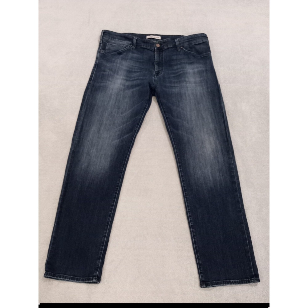Mavi Jeans Co 40 x 32 Matt Relaxed Straight Dark Wash Flex Denim Jeans